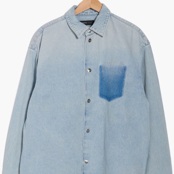 Purple Brand Denim Shirt Jacket